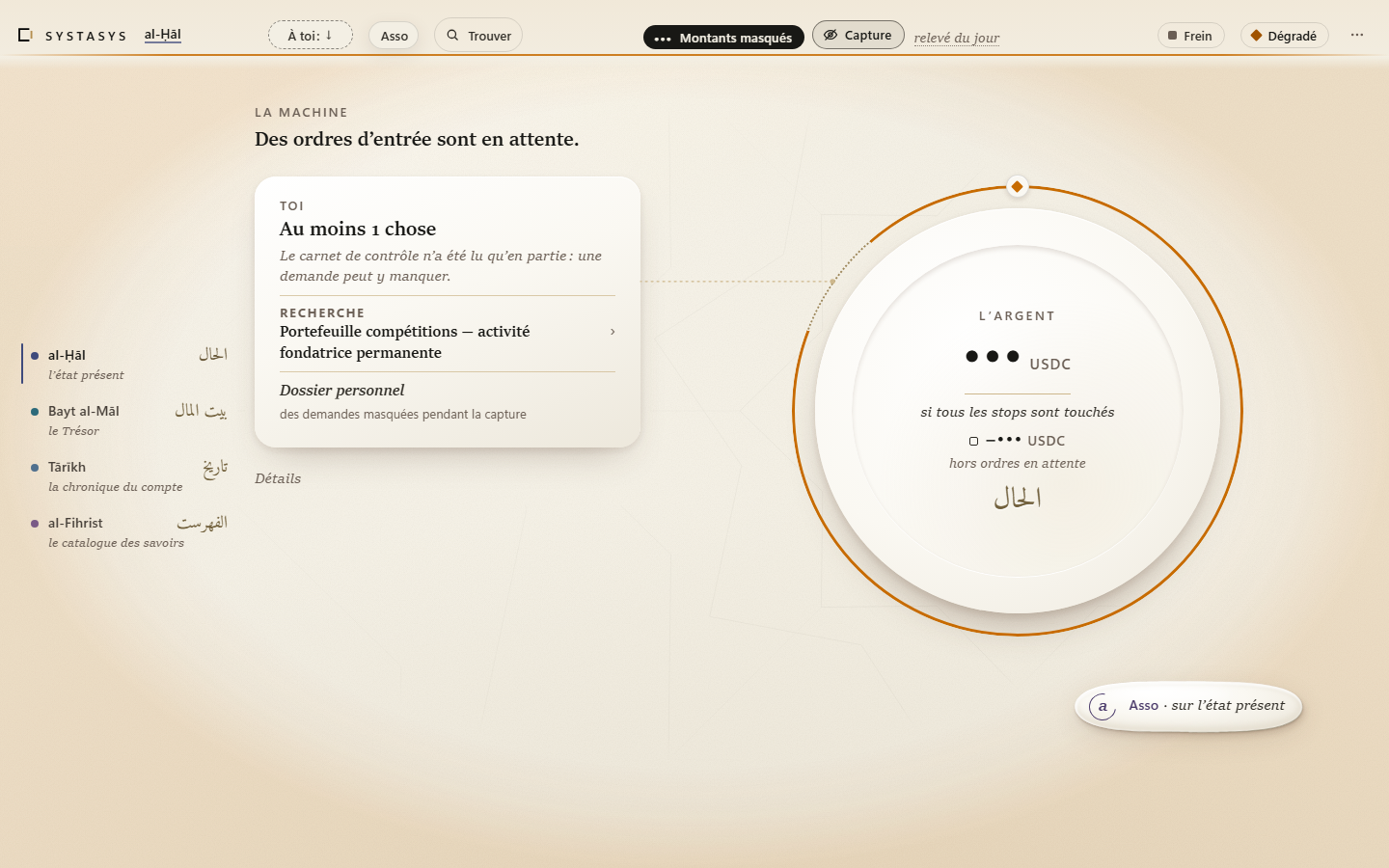 Director V2 actuel, vue Situation de jour en mode Capture